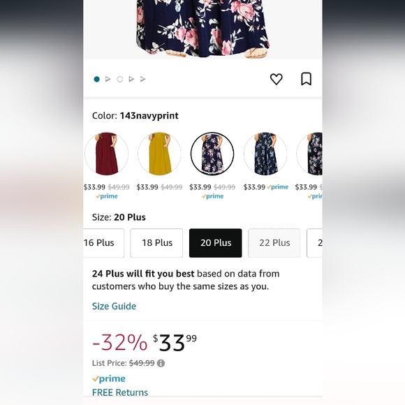 NWT Nemidor Dark Blue Floral Maxi Dress Size 20 - Picture 10 of 10